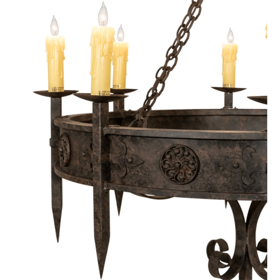 Meyda Tiffany Calandra 8 Light 42" Wide Taper Candle Style Chandelier