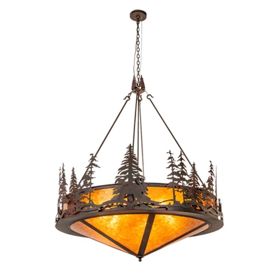 Meyda Tiffany 6 Light 54" Wide Abstract Pendant