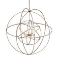 Meyda Tiffany Atom Enerjisi 8 Light 60" Wide Taper Candle Globe Chandelier