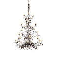 Meyda Tiffany Oak Leaf 25 Light 72" Wide Taper Candle Style Chandelier