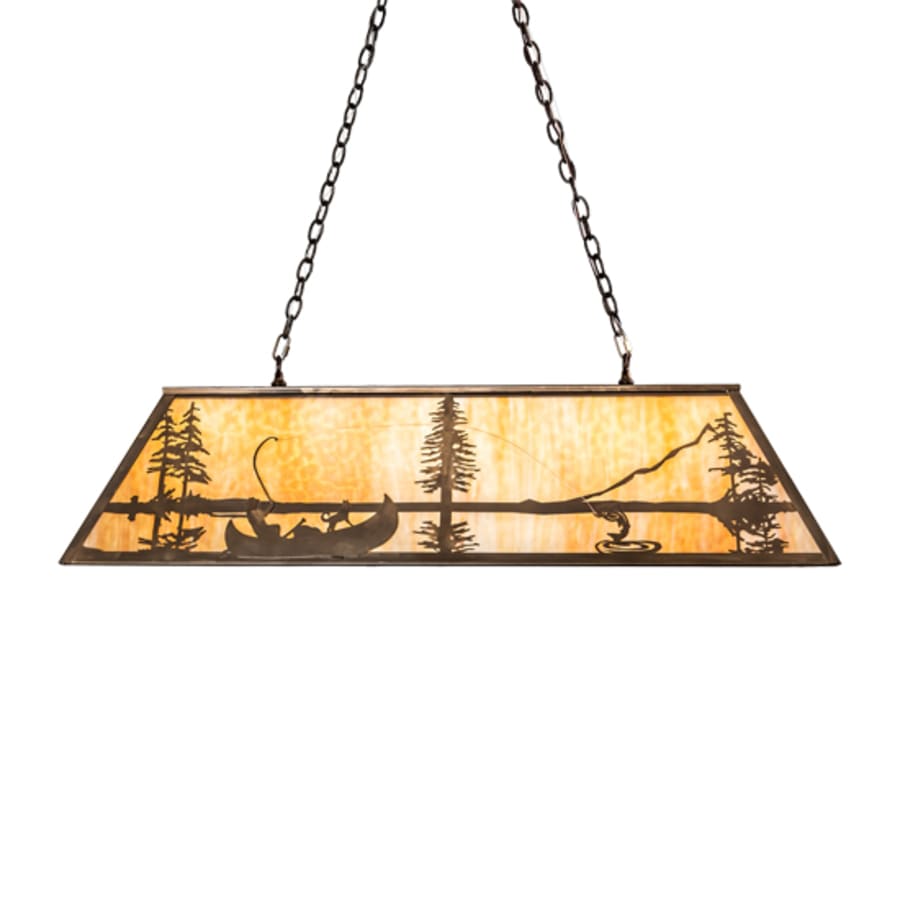 Meyda Tiffany 6 Light 48" Wide Billiard Linear Pendant