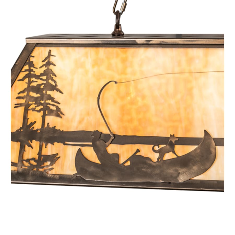 Meyda Tiffany 6 Light 48" Wide Billiard Linear Pendant