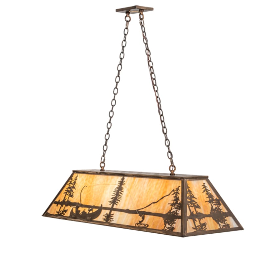Meyda Tiffany 6 Light 48" Wide Billiard Linear Pendant