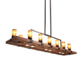 Meyda Tiffany Long Grand Terrace 14 Light 72" Wide Linear Chandelier