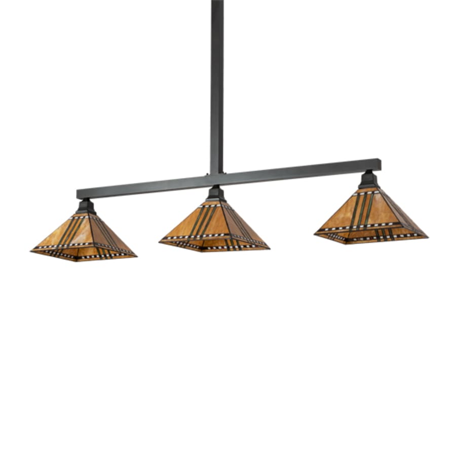 Meyda Tiffany 3 Light 62" Wide Linear Pendant