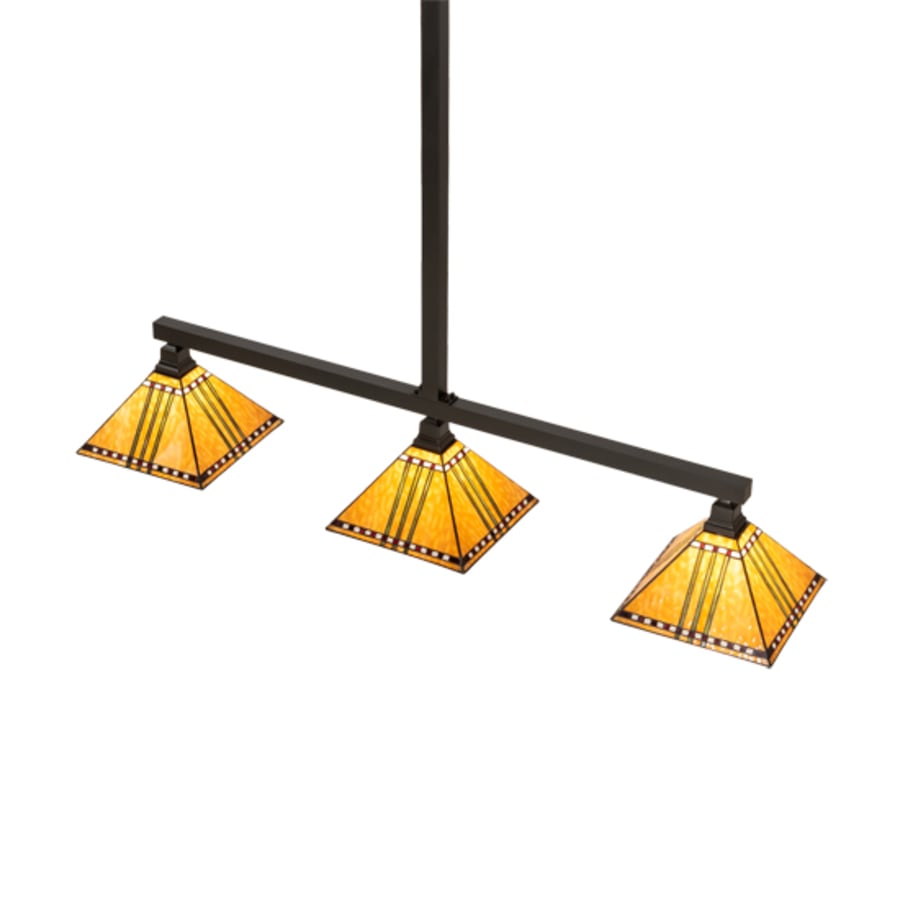 Meyda Tiffany 3 Light 62" Wide Linear Pendant