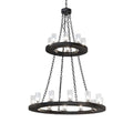 Meyda Tiffany Loxley 20 Light 42" Wide Ring Chandelier