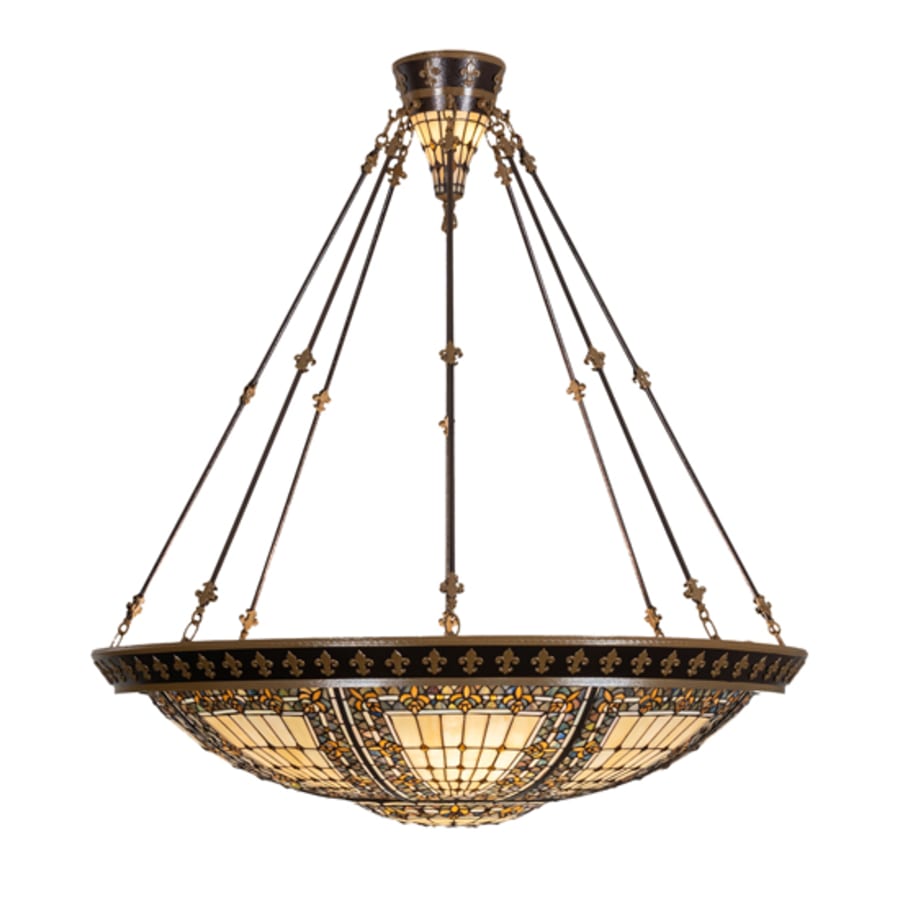 Meyda Tiffany Fleur-de-lis 8 Light 45" Wide Pendant