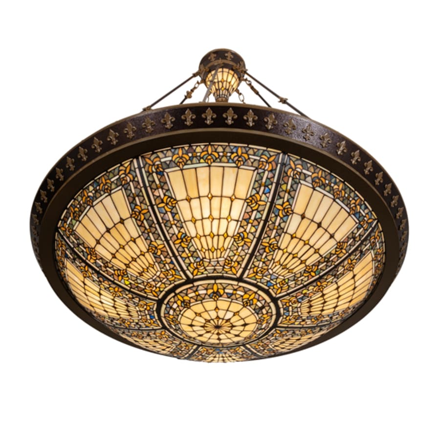 Meyda Tiffany Fleur-de-lis 8 Light 45" Wide Pendant