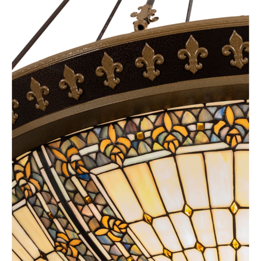 Meyda Tiffany Fleur-de-lis 8 Light 45" Wide Pendant