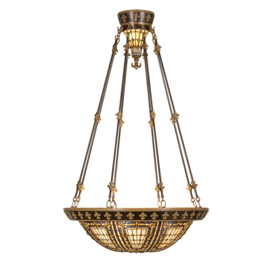 Meyda Tiffany Fleur-de-lis 4 Light 28" Wide Pendant
