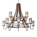 Meyda Tiffany Barrel Stave 12 Light 61" Wide Ring Chandelier