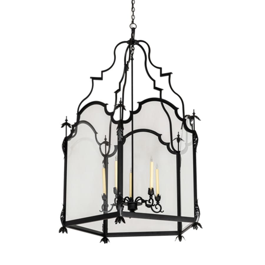 Meyda Tiffany 5 Light 46" Wide Taper Candle Pendant