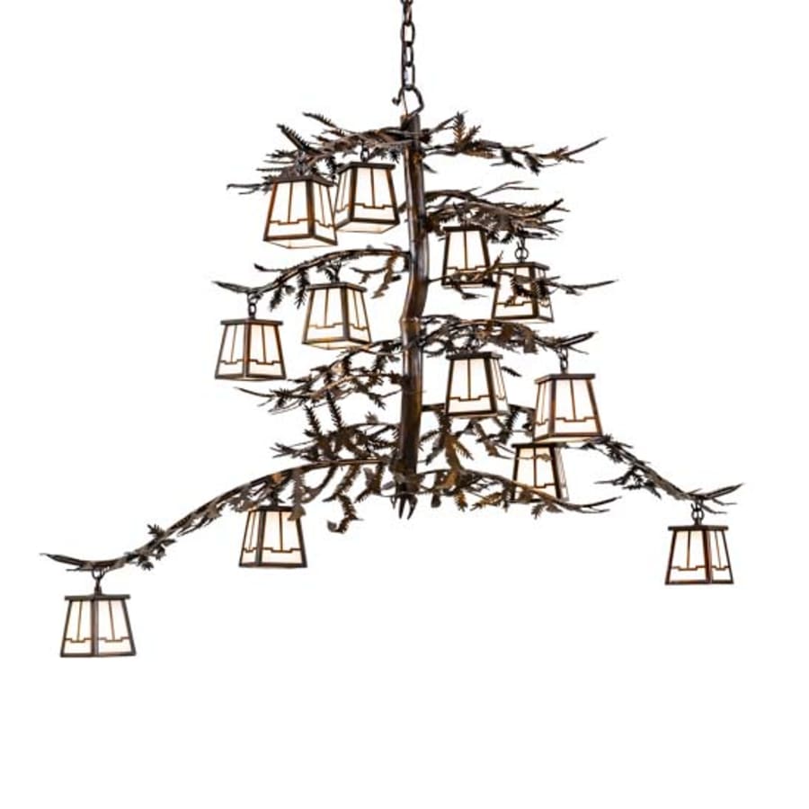 Meyda Tiffany Long Pine Branch 12 Light 30" Wide Chandelier