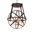 Meyda Tiffany Gimbal Grinado 8 Light 46" Wide Taper Candle Globe Chandelier