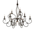 Meyda Tiffany Grace 9 Light 40" Wide Taper Candle Style Chandelier