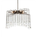 Meyda Tiffany Long Aranha 8 Light 32" Wide Crystal Ring Chandelier