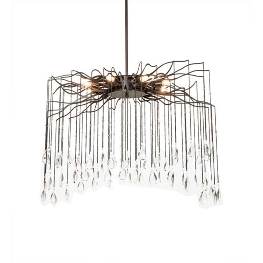 Meyda Tiffany Long Aranha 8 Light 32" Wide Crystal Ring Chandelier