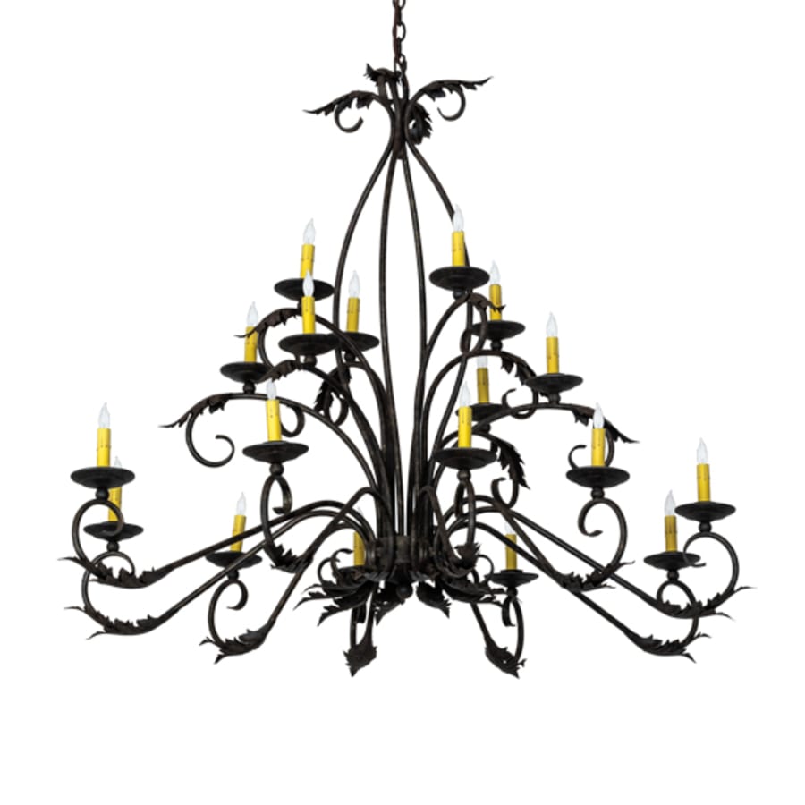 Meyda Tiffany Long Windsor 18 Light 40" Wide Taper Candle Style Chandelier