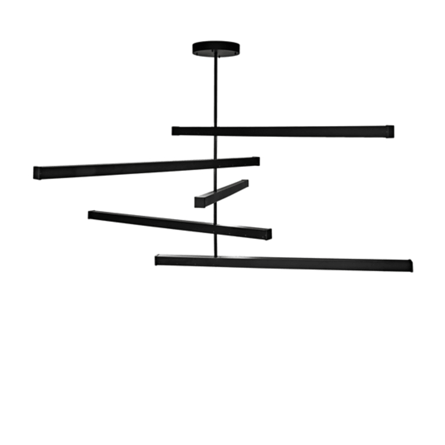 Meyda Tiffany 5 Light 94" Wide Abstract Pendant