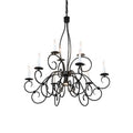 Meyda Tiffany Grace 9 Light 36" Wide Taper Candle Style Chandelier