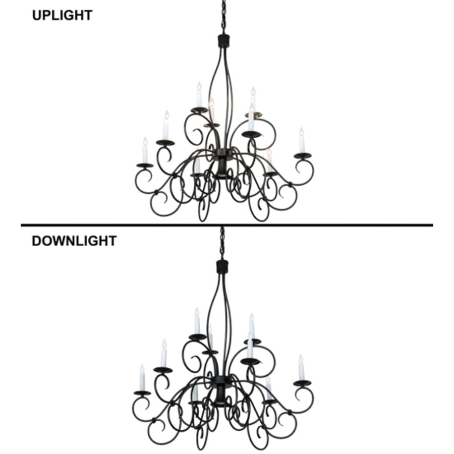 Meyda Tiffany Grace 9 Light 36" Wide Taper Candle Style Chandelier