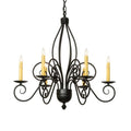 Meyda Tiffany Squire 6 Light 28" Wide Taper Candle Style Chandelier