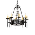 Meyda Tiffany Toscano 8 Light 28" Wide Taper Candle Style Chandelier