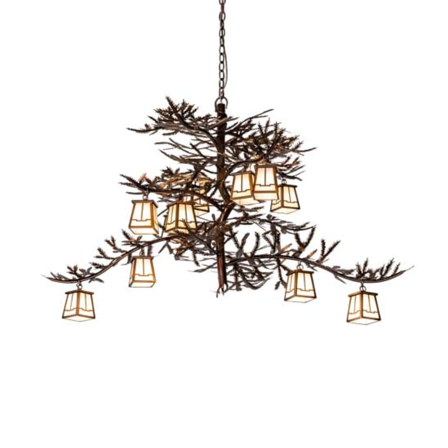 Meyda Tiffany Long Pine Branch 12 Light 42" Wide Chandelier