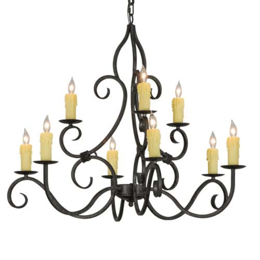 Meyda Tiffany Clayton 9 Light 36" Wide Taper Candle Style Chandelier