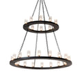 Meyda Tiffany Loxley 28 Light 60" Wide Ring Chandelier