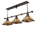 Meyda Tiffany 3 Light 48" Wide Linear Pendant