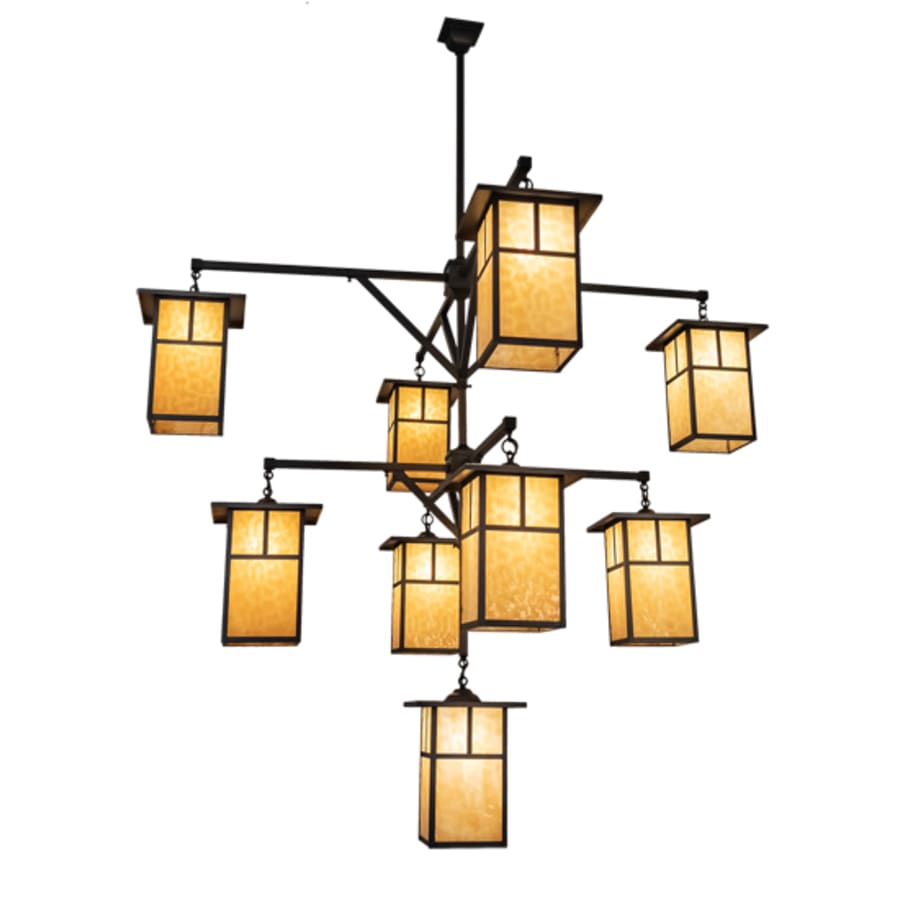 Meyda Tiffany Hyde Park T Mission 9 Light 64" Wide Chandelier