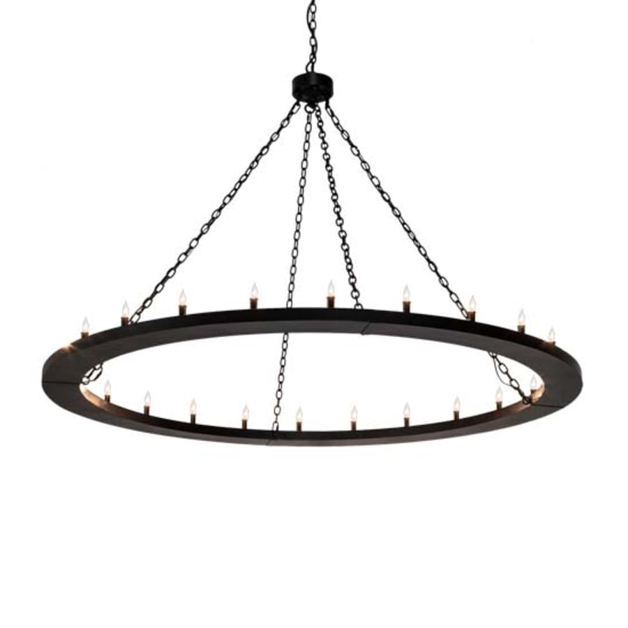 Meyda Tiffany Loxley 24 Light 72" Wide Taper Candle Ring Chandelier