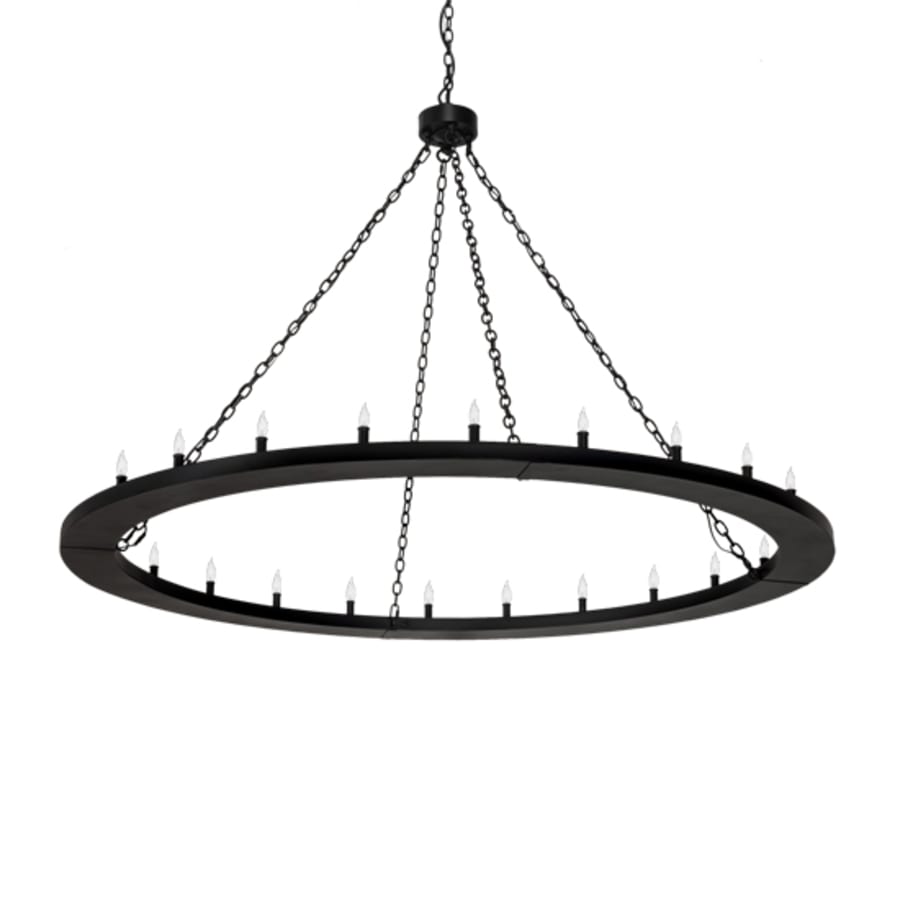 Meyda Tiffany Loxley 24 Light 72" Wide Taper Candle Ring Chandelier