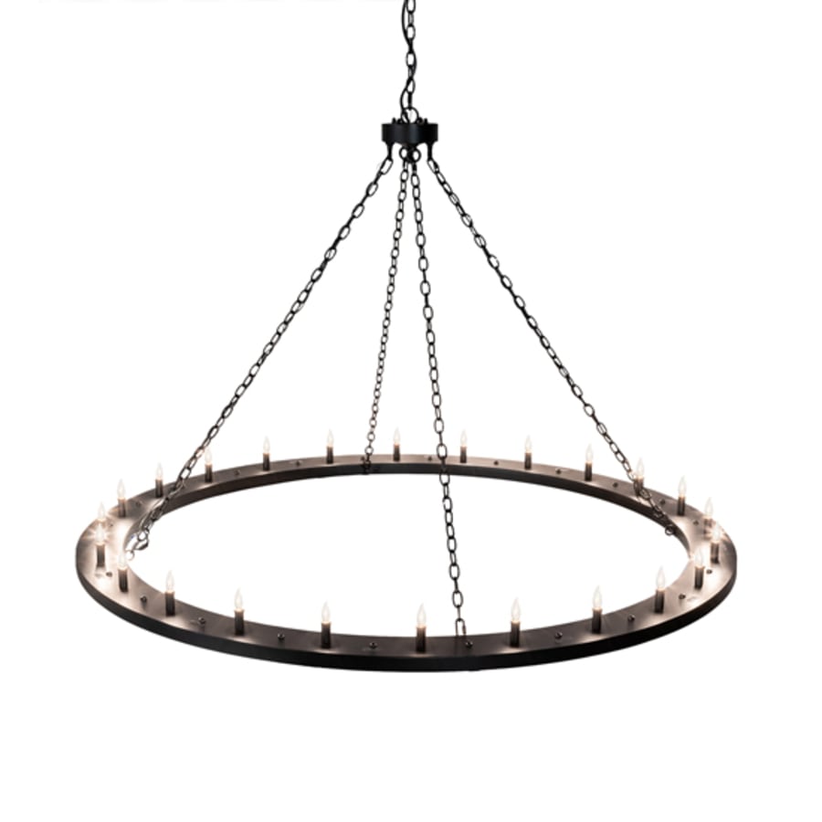 Meyda Tiffany Loxley 24 Light 72" Wide Taper Candle Ring Chandelier