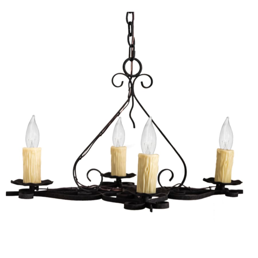 Meyda Tiffany Elianna 4 Light 22" Wide Taper Candle Style Chandelier