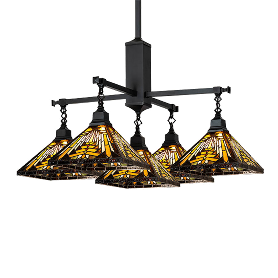 Meyda Tiffany Square Nuevo Mission 5 Light 51" Wide Chandelier