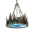 Meyda Tiffany 3 Light 26" Wide Abstract Pendant
