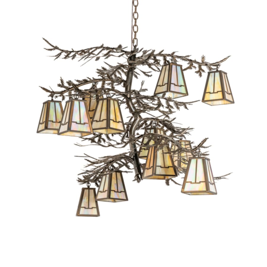 Meyda Tiffany Long Pine Branch 12 Light 40" Wide Chandelier