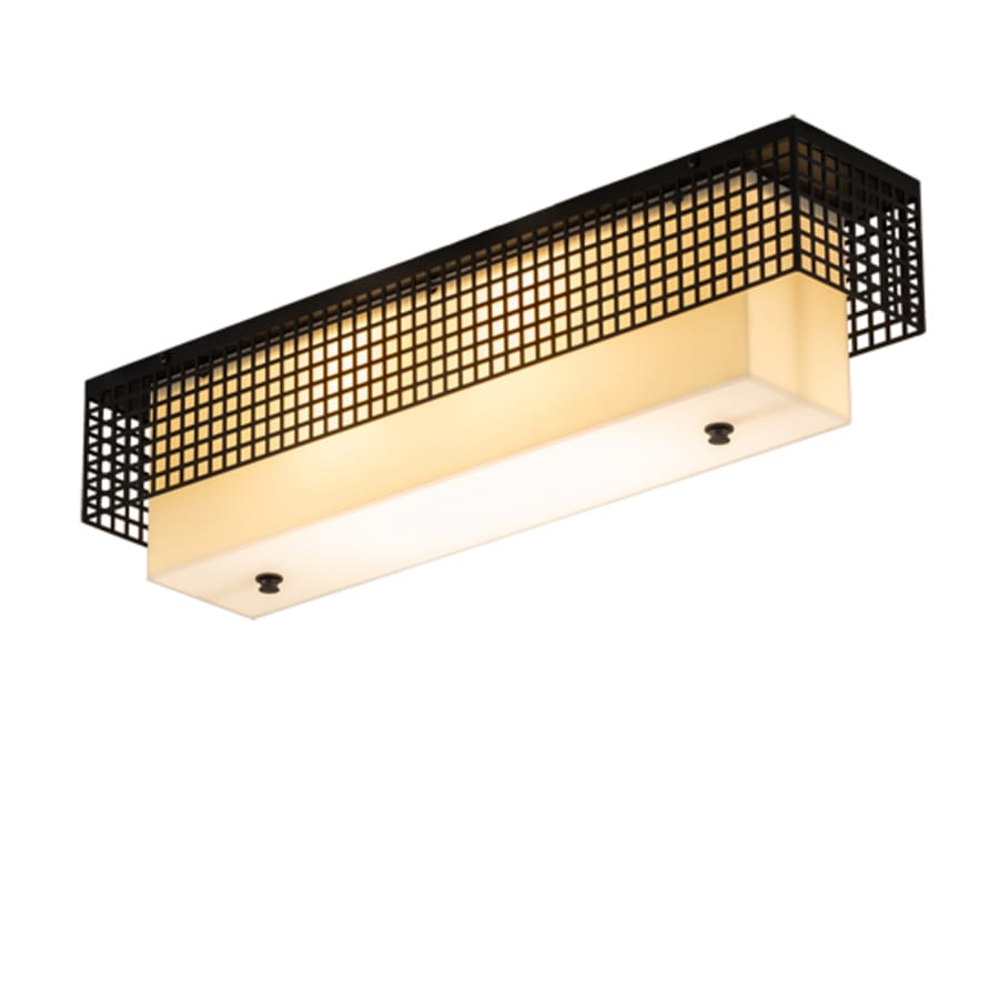 Meyda Tiffany Yardhouse 2 Light 24" Wide Flush Mount Ceiling Fixture