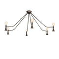 Meyda Tiffany Alva 6 Light 76" Wide Abstract Chandelier
