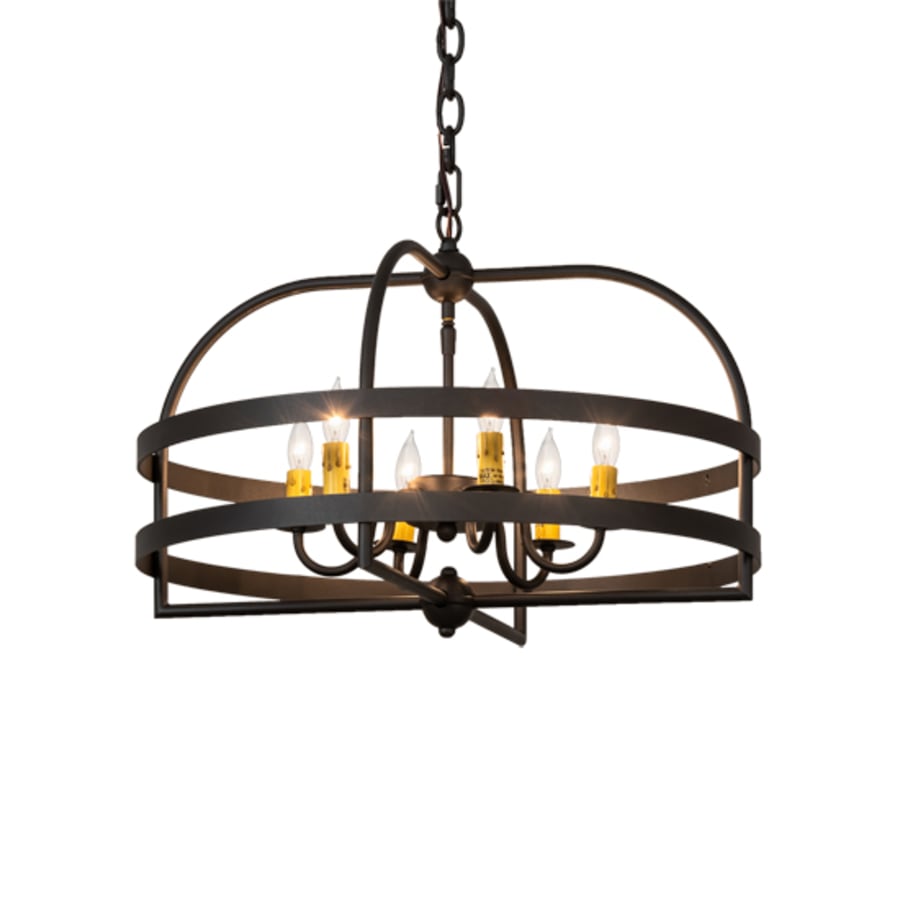 Meyda Tiffany Aldari 6 Light 23" Wide Taper Candle Style Chandelier