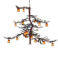 Meyda Tiffany Long Pine Branch 18 Light 79" Wide Chandelier