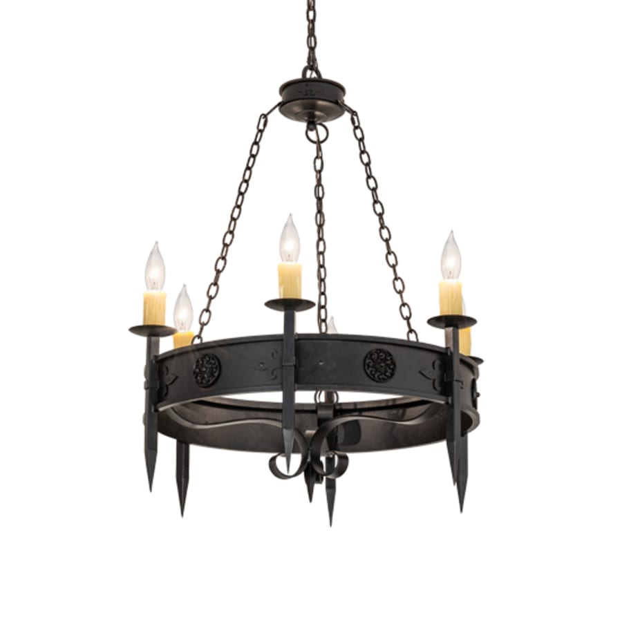 Meyda Tiffany Calandra 6 Light 36" Wide Taper Candle Style Chandelier