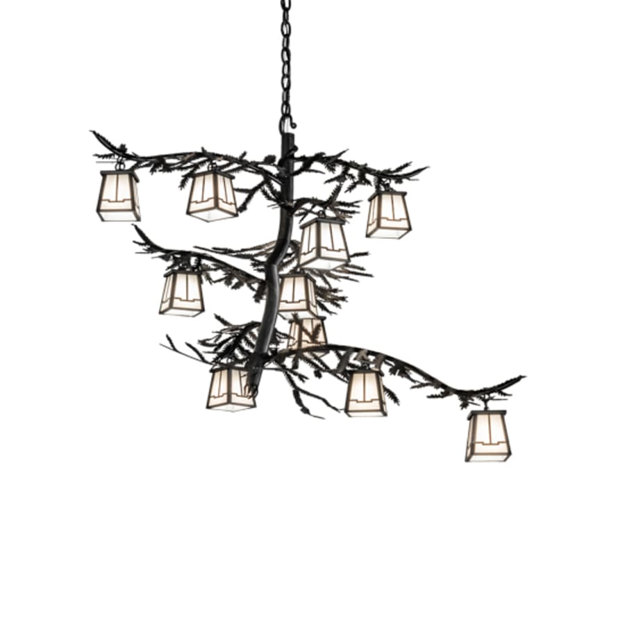Meyda Tiffany Pine Branch 10 Light 39" Wide Chandelier