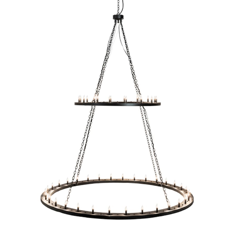 Meyda Tiffany Loxley 48 Light 84" Wide Taper Candle Ring Chandelier
