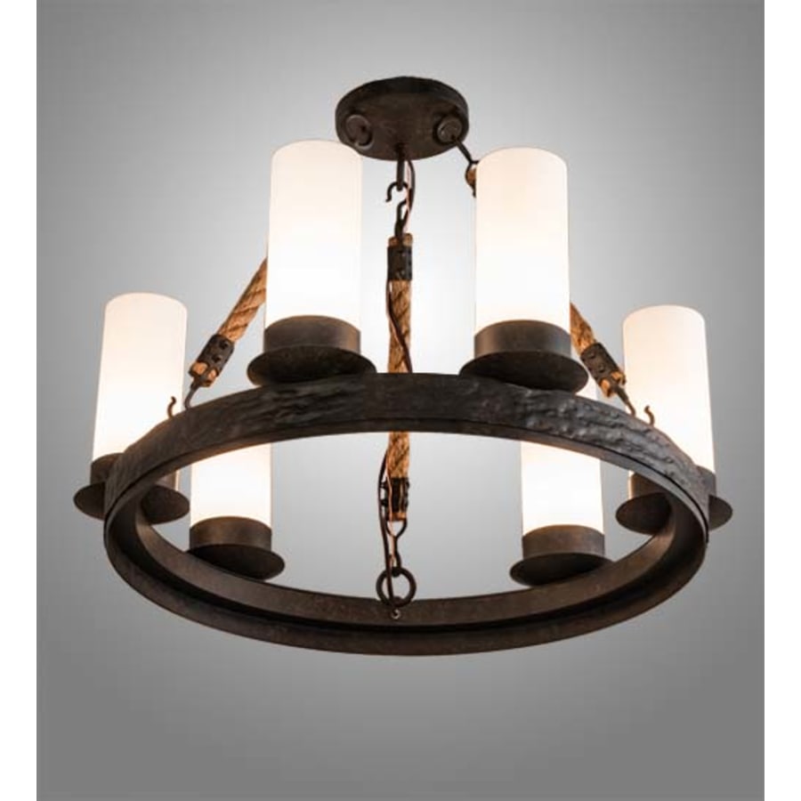 Meyda Tiffany Costello 6 Light 24" Wide Ring Chandelier