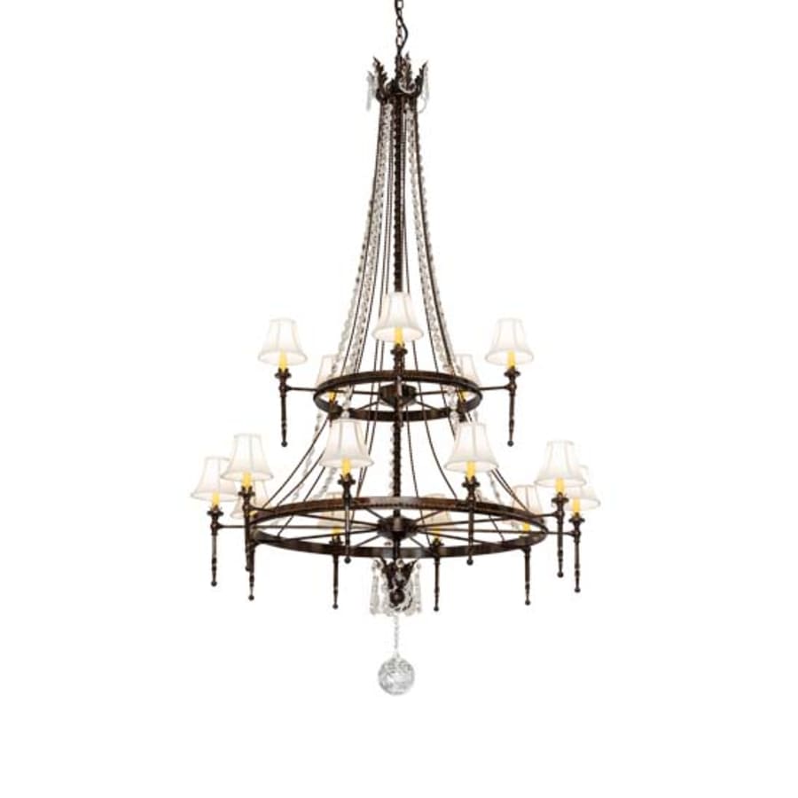 Meyda Tiffany Amaury 15 Light 48" Wide Crystal Ring Chandelier
