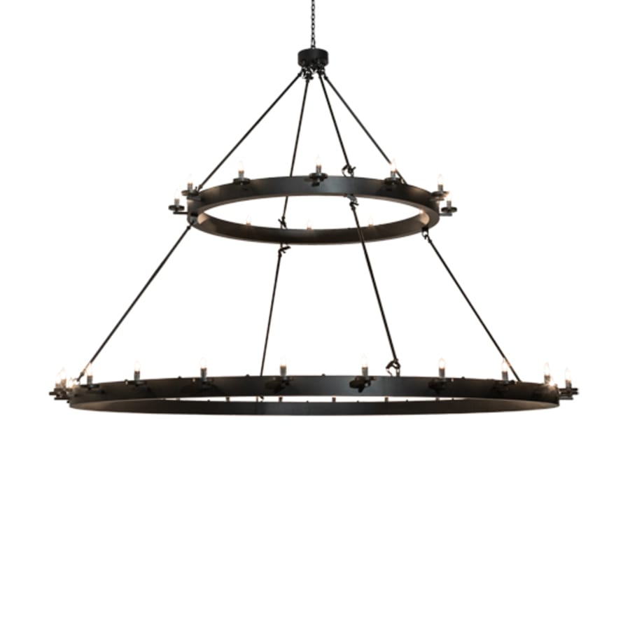 Meyda Tiffany Loxley 36 Light 96" Wide Taper Candle Ring Chandelier